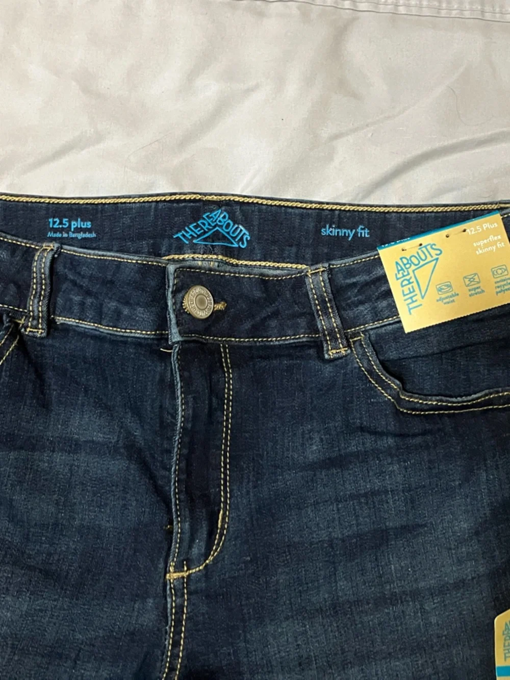 Kids Dark Blue Stretch Skinny Jeans